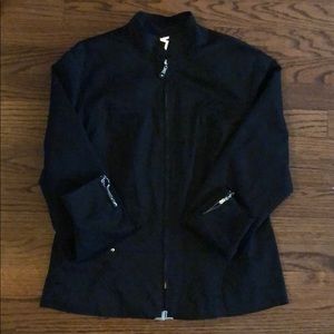 Black Zip Up Blazer